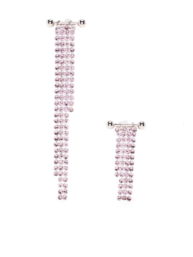 Silver-tone Kat Crystal Drop Earrings