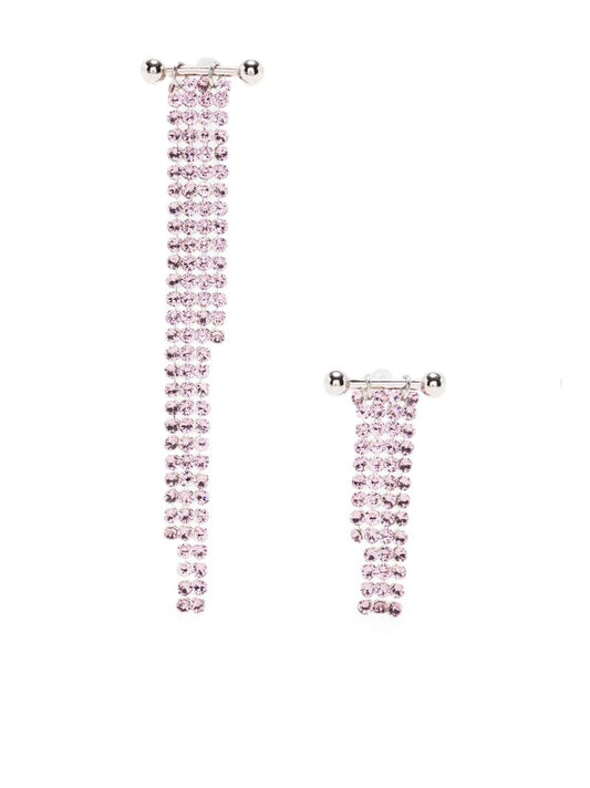 Silver-tone Kat Crystal Drop Earrings