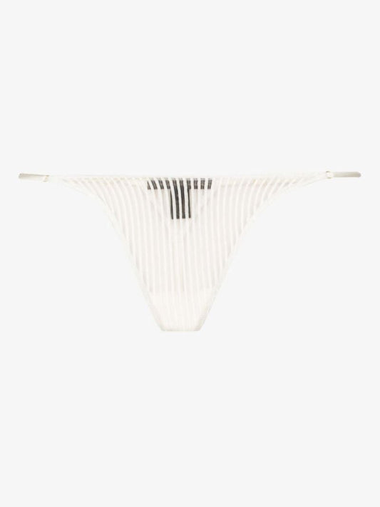 Sheer Striped Thong