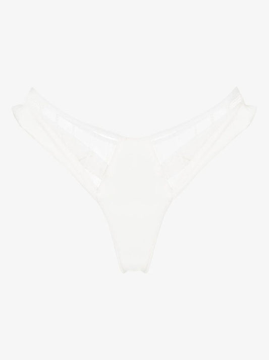Muse Striped Lace Thong