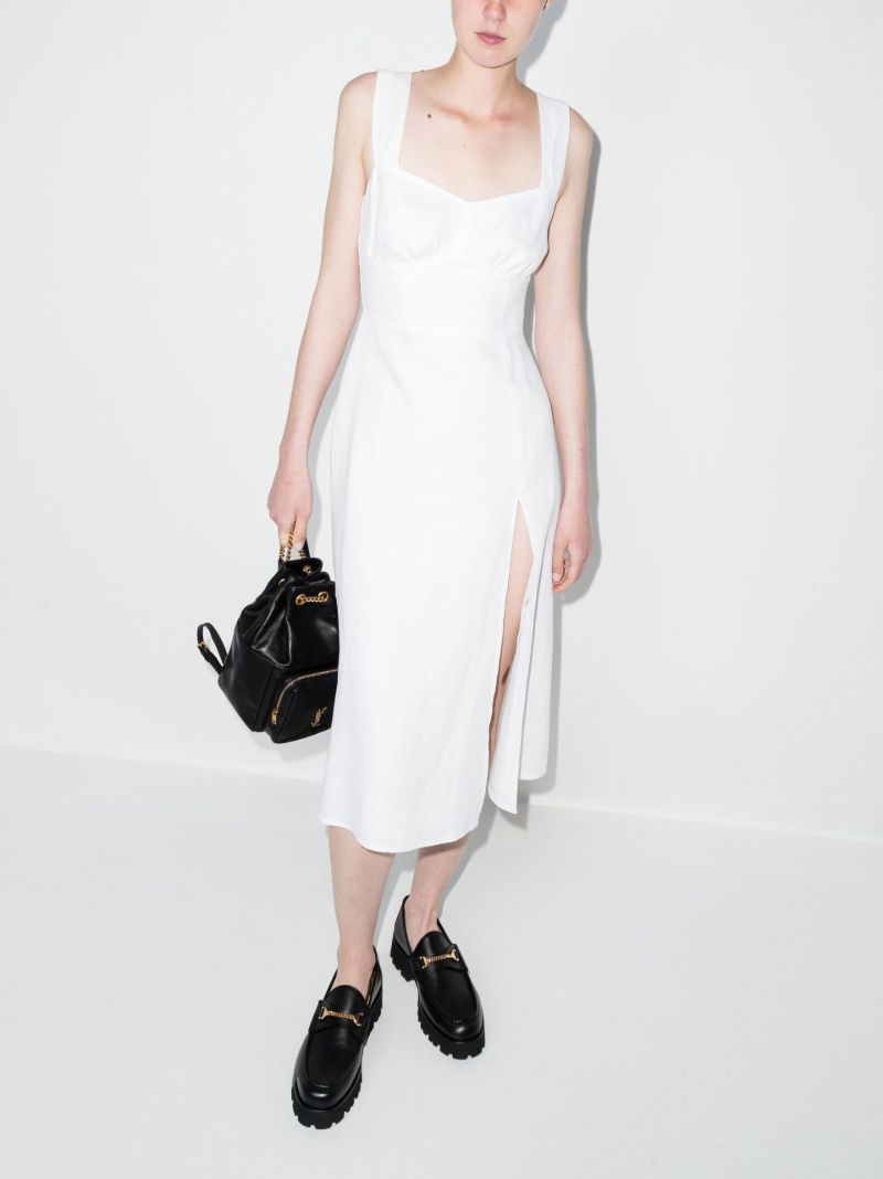 Seaside Linen Midi Dress