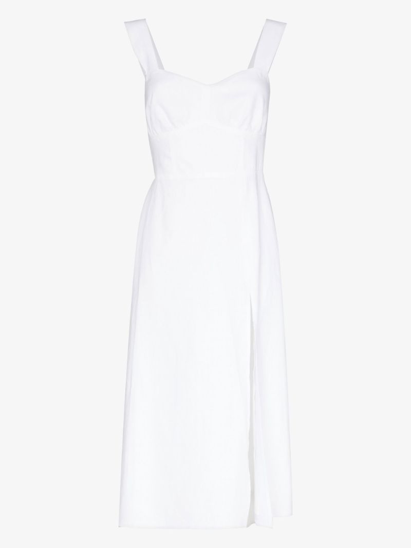 Seaside Linen Midi Dress