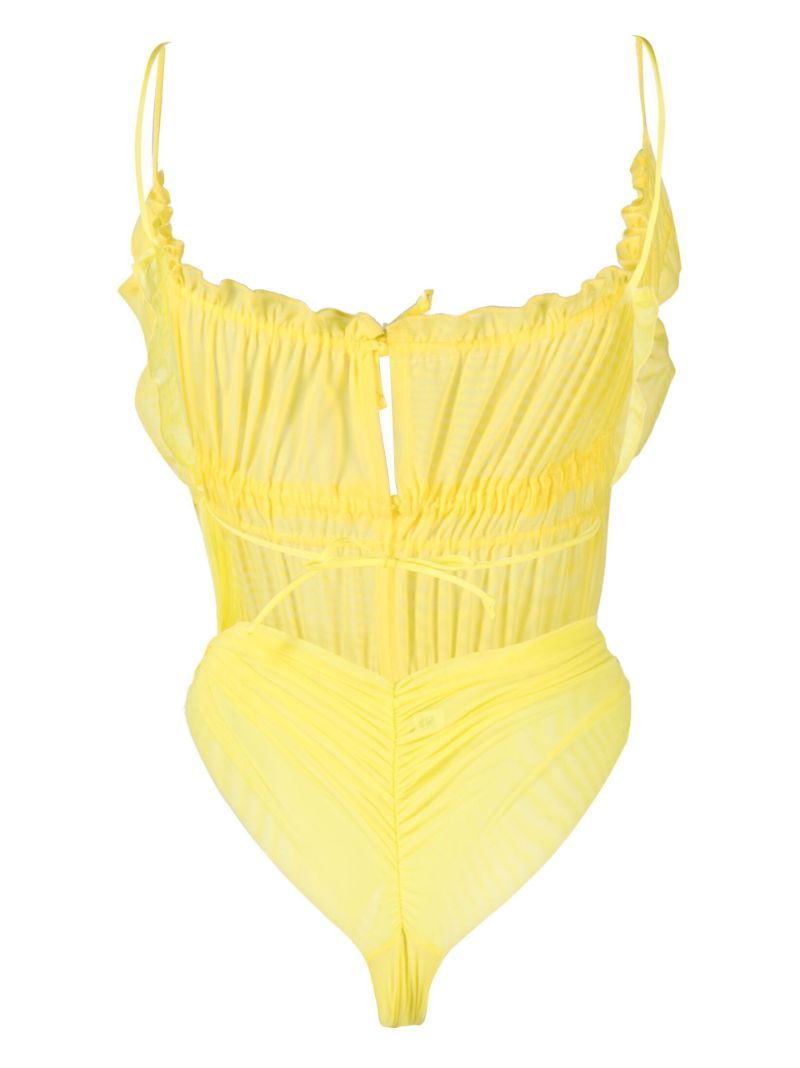 Yellow Frill Bodysuit