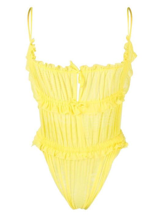 Yellow Frill Bodysuit