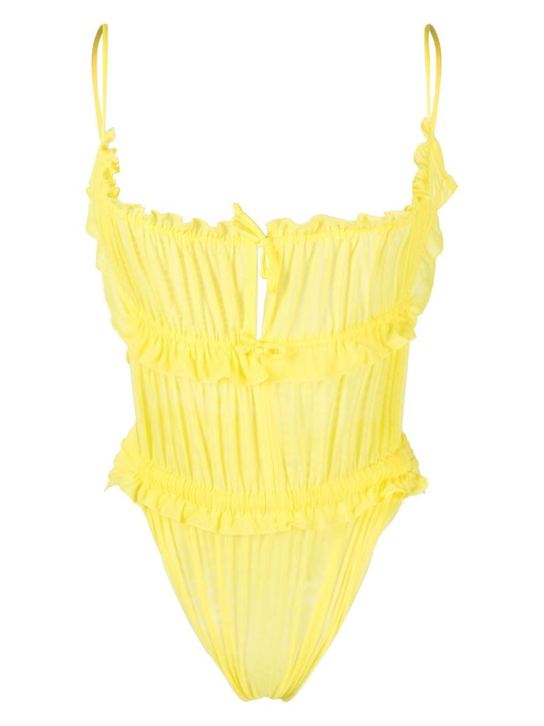 Yellow Frill Bodysuit