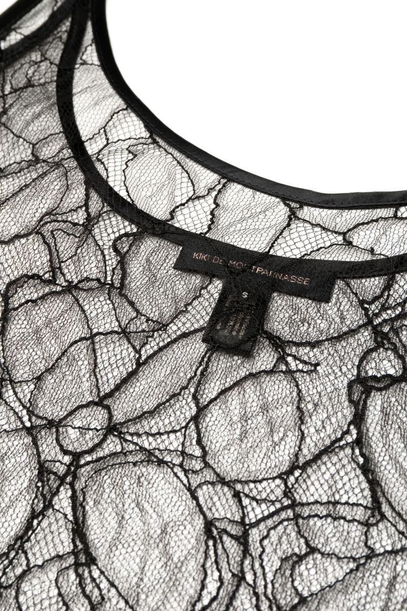 Black Floral Lace Camisole