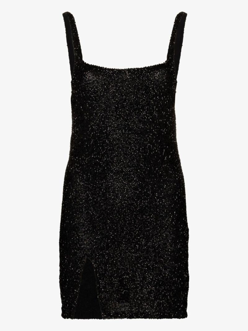 Black Sofia Embellished Mini Dress