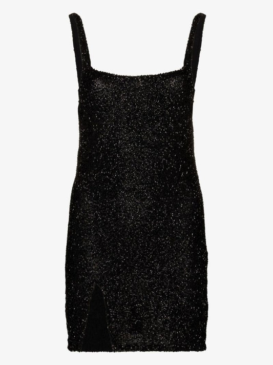 Black Sofia Embellished Mini Dress