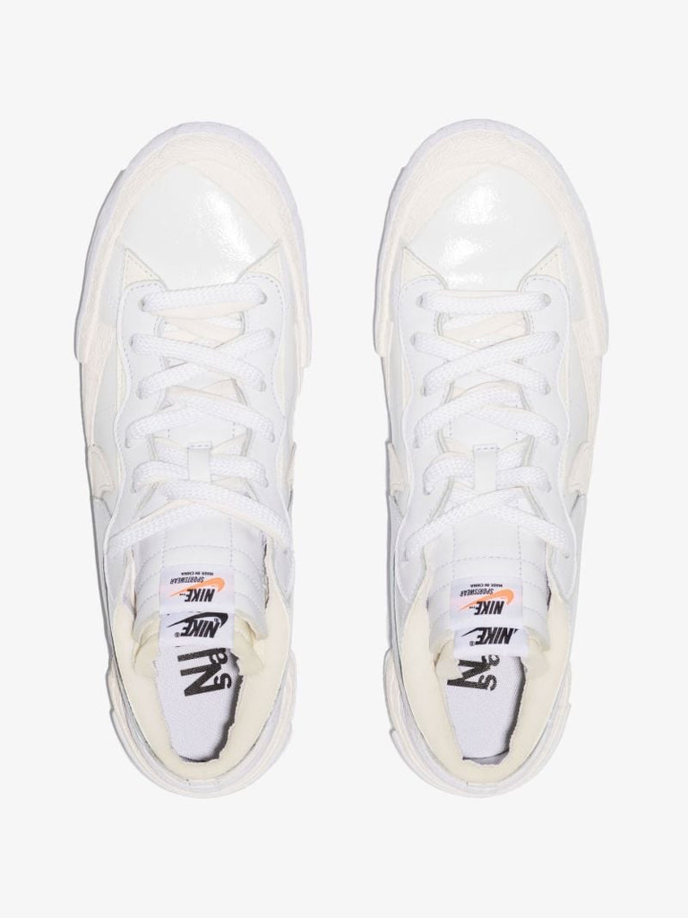 X Sacai White Blazer Low Sneakers