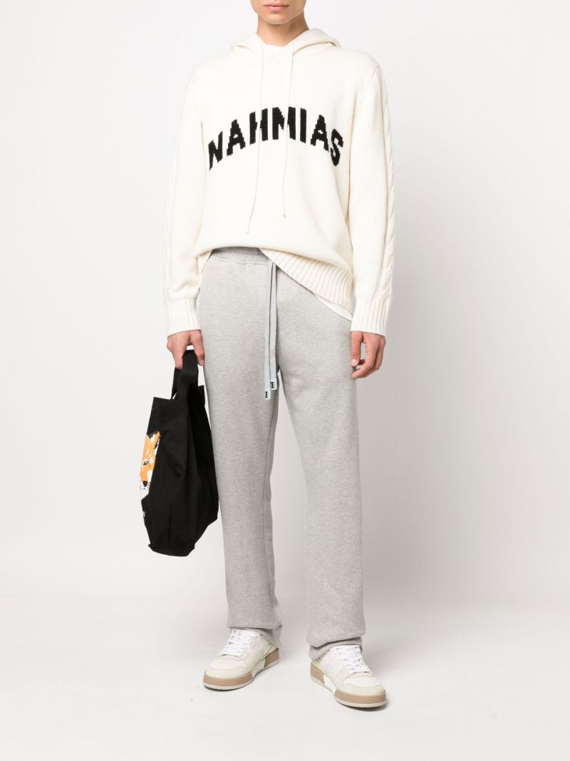 Grey Shearling-lined Track Pants