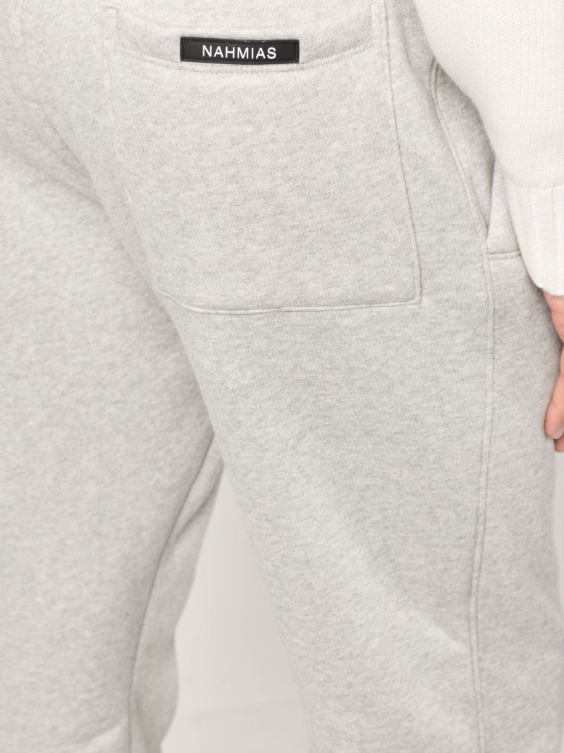 Grey Shearling-lined Track Pants