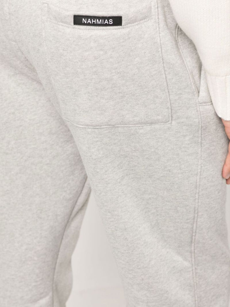 Grey Shearling-lined Track Pants