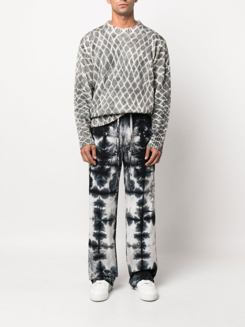 Grey Swish Crew Neck Sweater