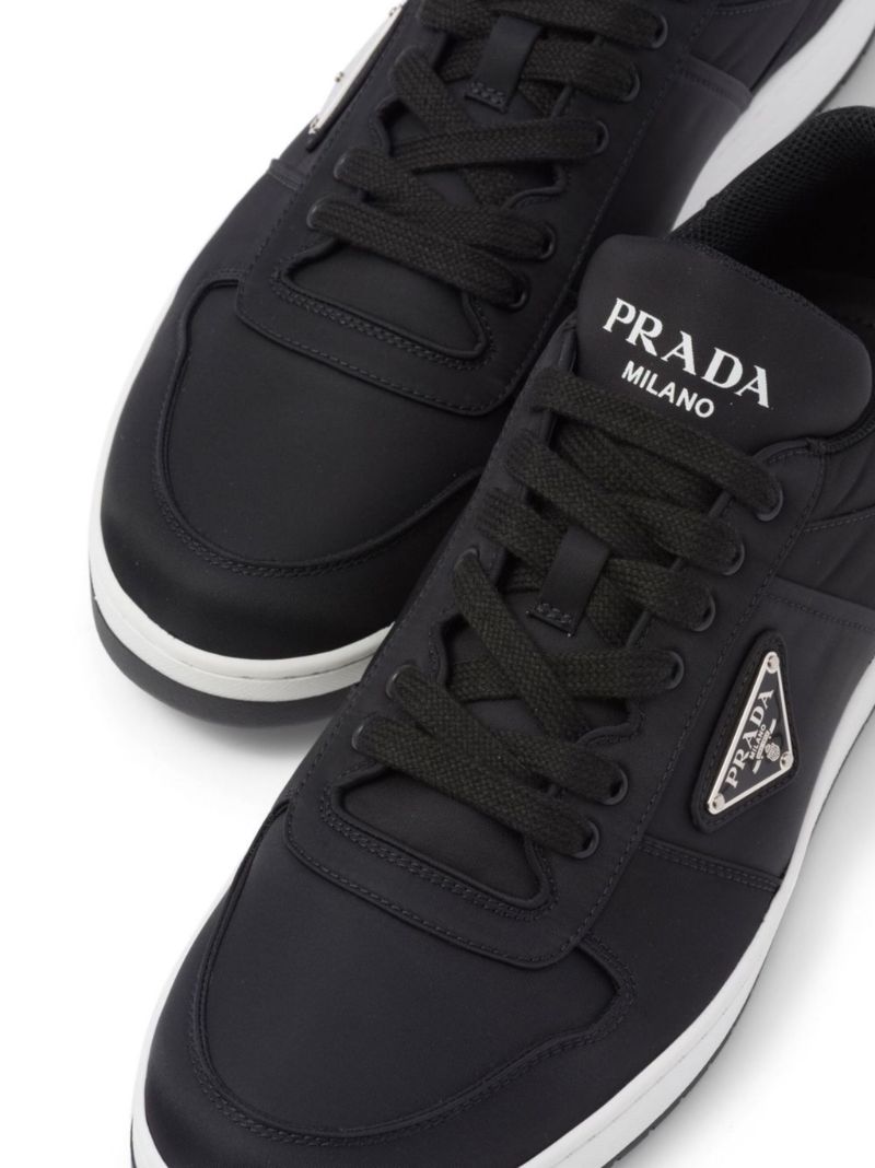 Black Re-nylon Low-top Sneakers