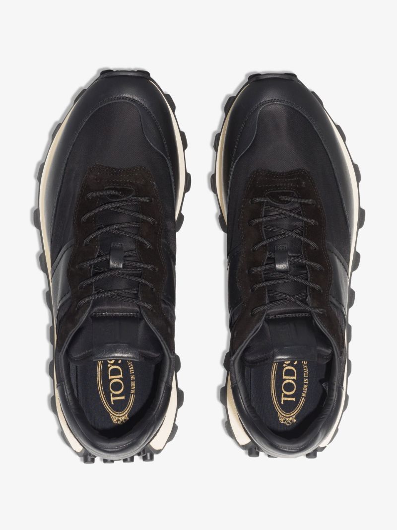 Black 1t Low Top Leather Sneakers