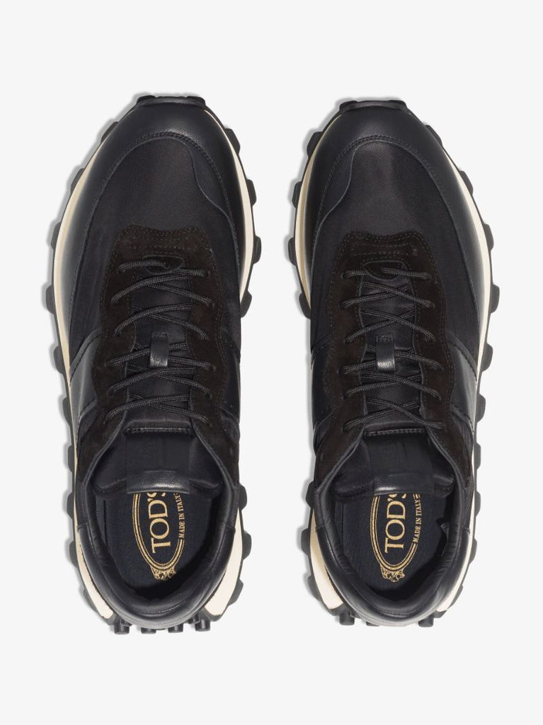 Black 1t Low Top Leather Sneakers
