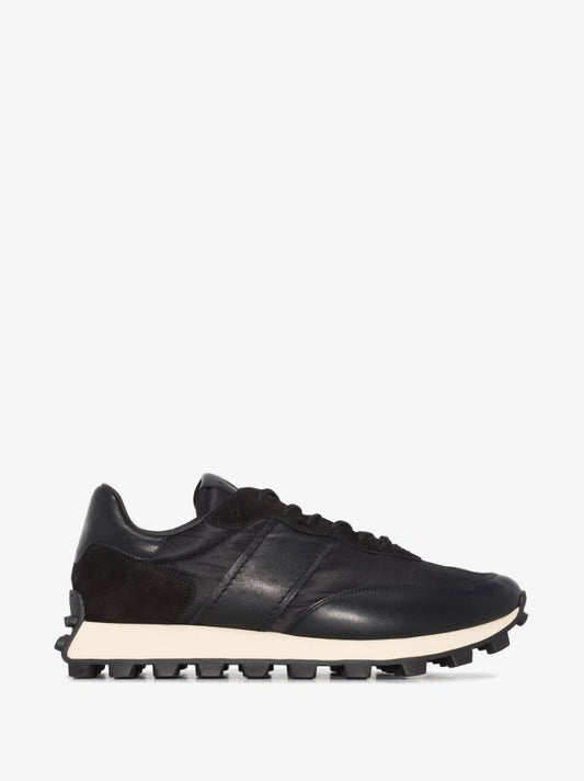 Black 1t Low Top Leather Sneakers