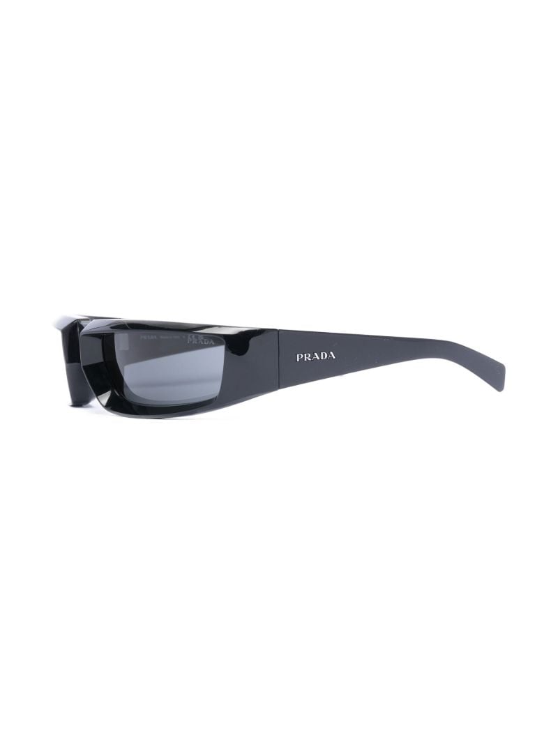 Black Runway Rectangle Sunglasses