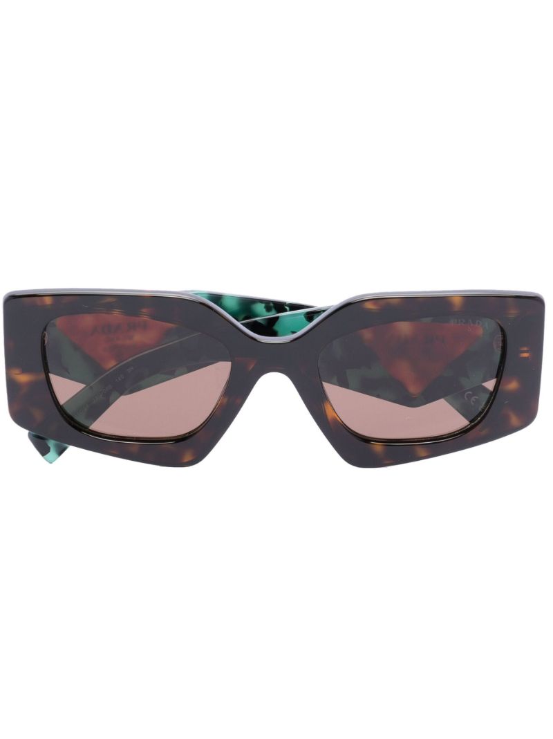 Brown Symbole Square Sunglasses
