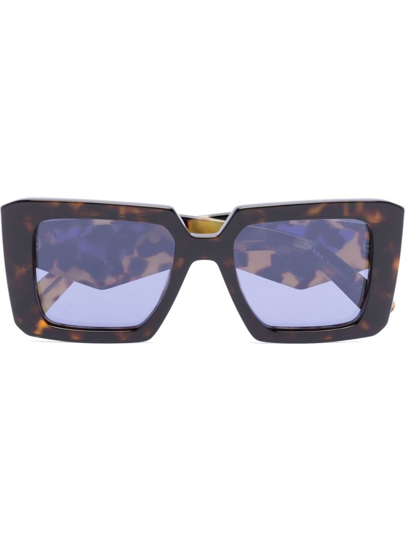 Brown Symbole Square Sunglasses