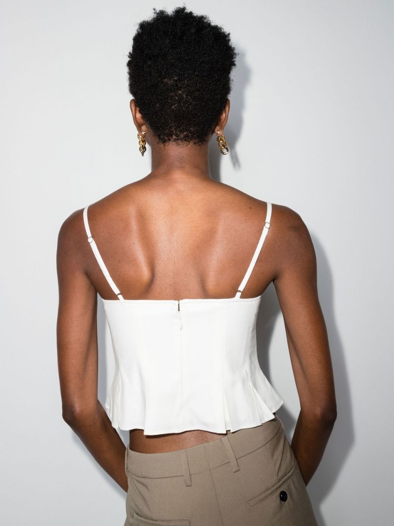 Shia Pleated Organic Cotton Top