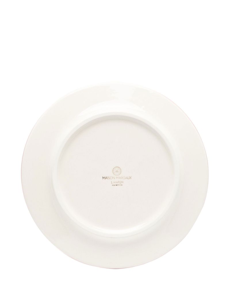White Winchester Floral Ceramic Dinner Plate