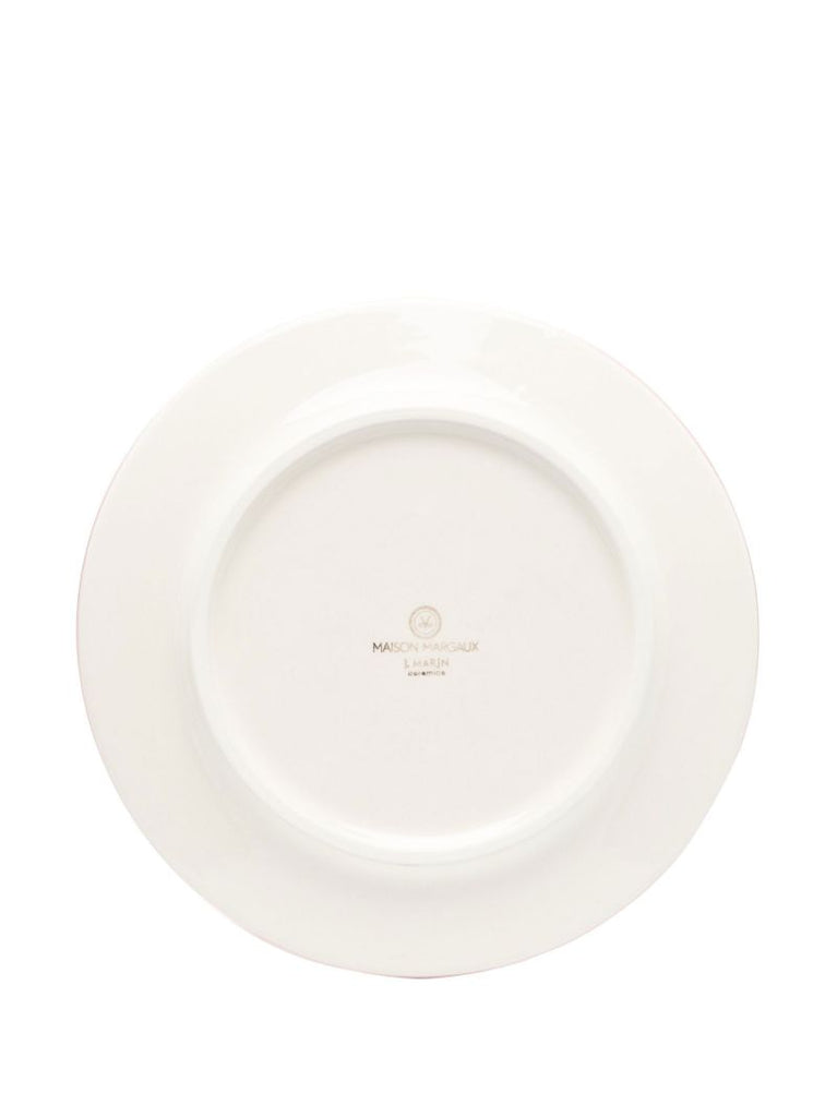 White Winchester Floral Ceramic Dinner Plate