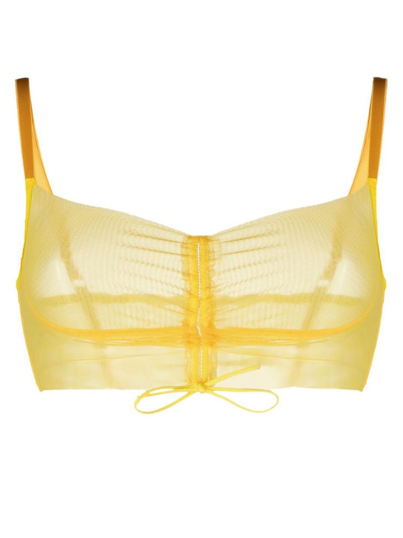 Yellow Farfalle Bralette