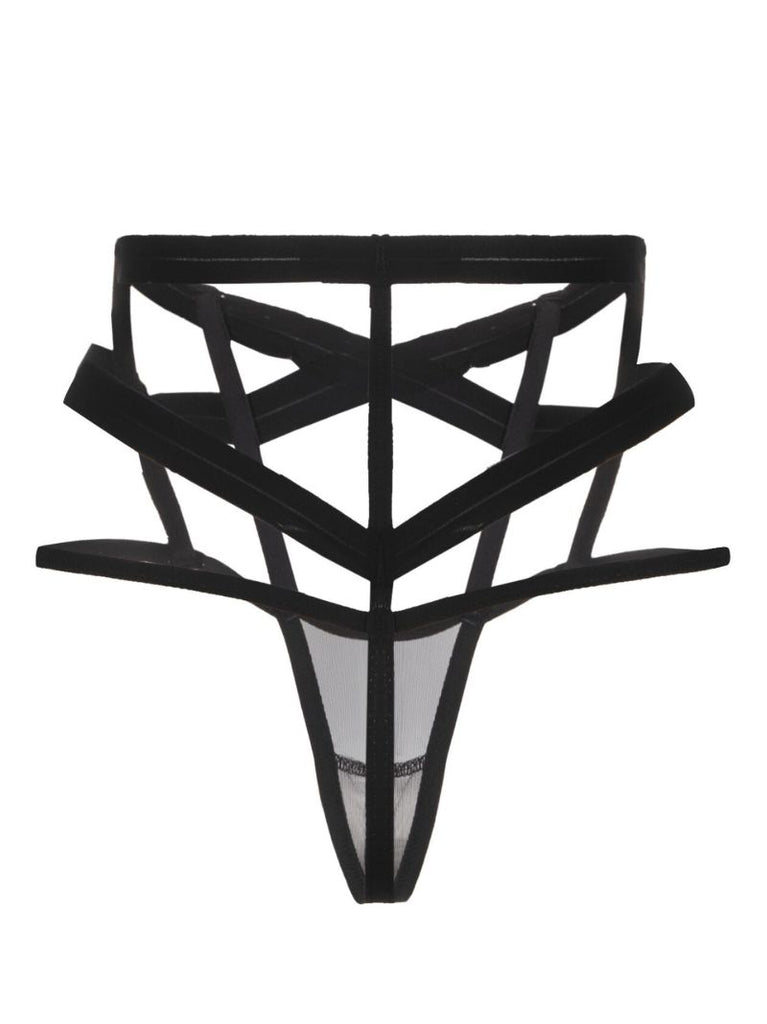 Black Al Dente Thong