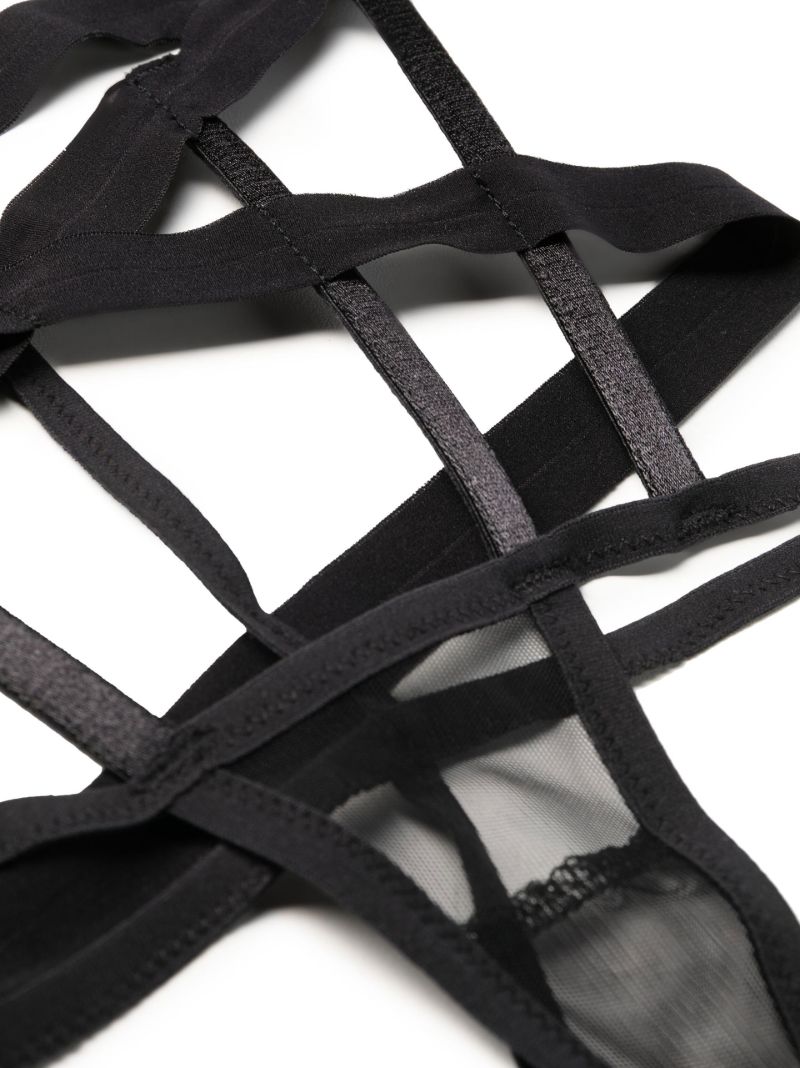 Black Al Dente Thong
