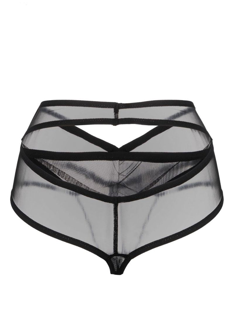 Black Mafalda Cut-out Briefs