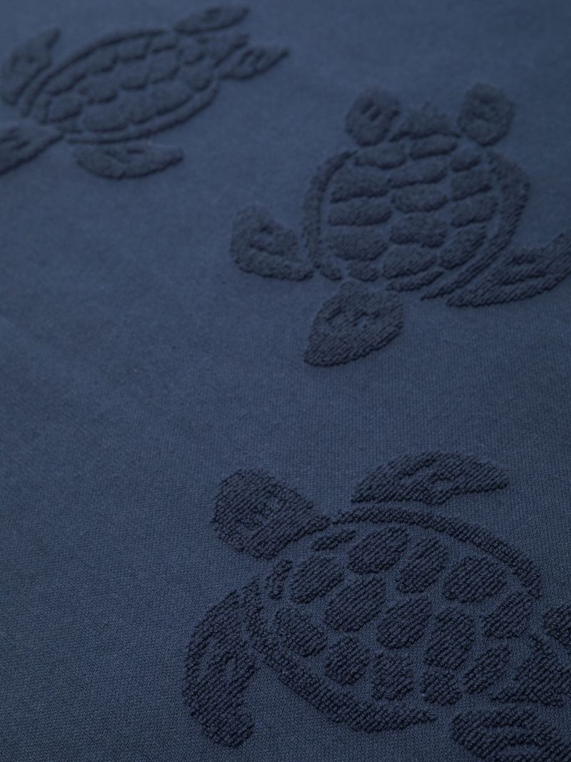 Blue Turtle Jacquard Organic Cotton Towel
