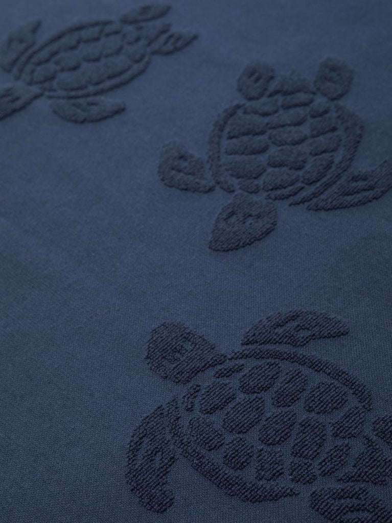 Blue Turtle Jacquard Organic Cotton Towel
