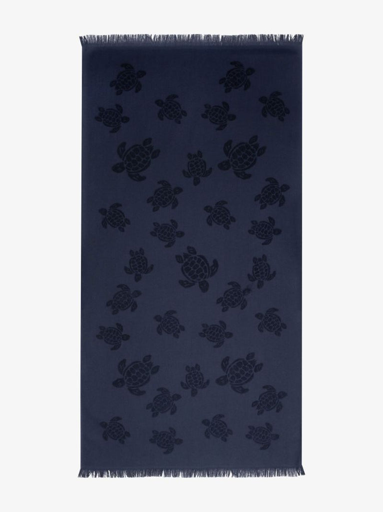 Blue Turtle Jacquard Organic Cotton Towel
