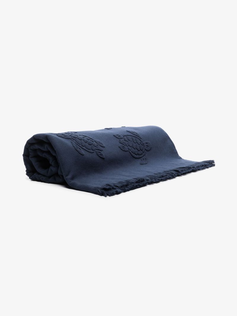 Blue Turtle Jacquard Organic Cotton Towel