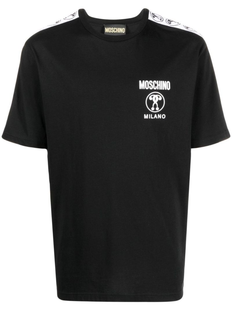 Black Logo-print Cotton T-shirt