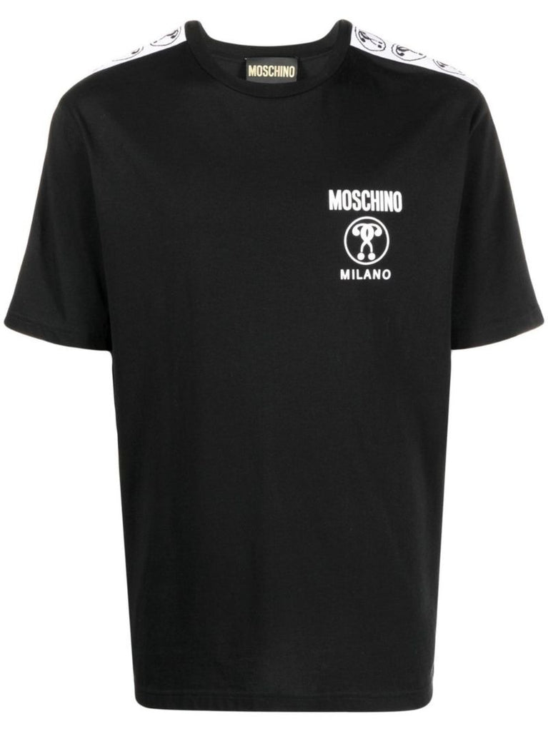 Black Logo-print Cotton T-shirt