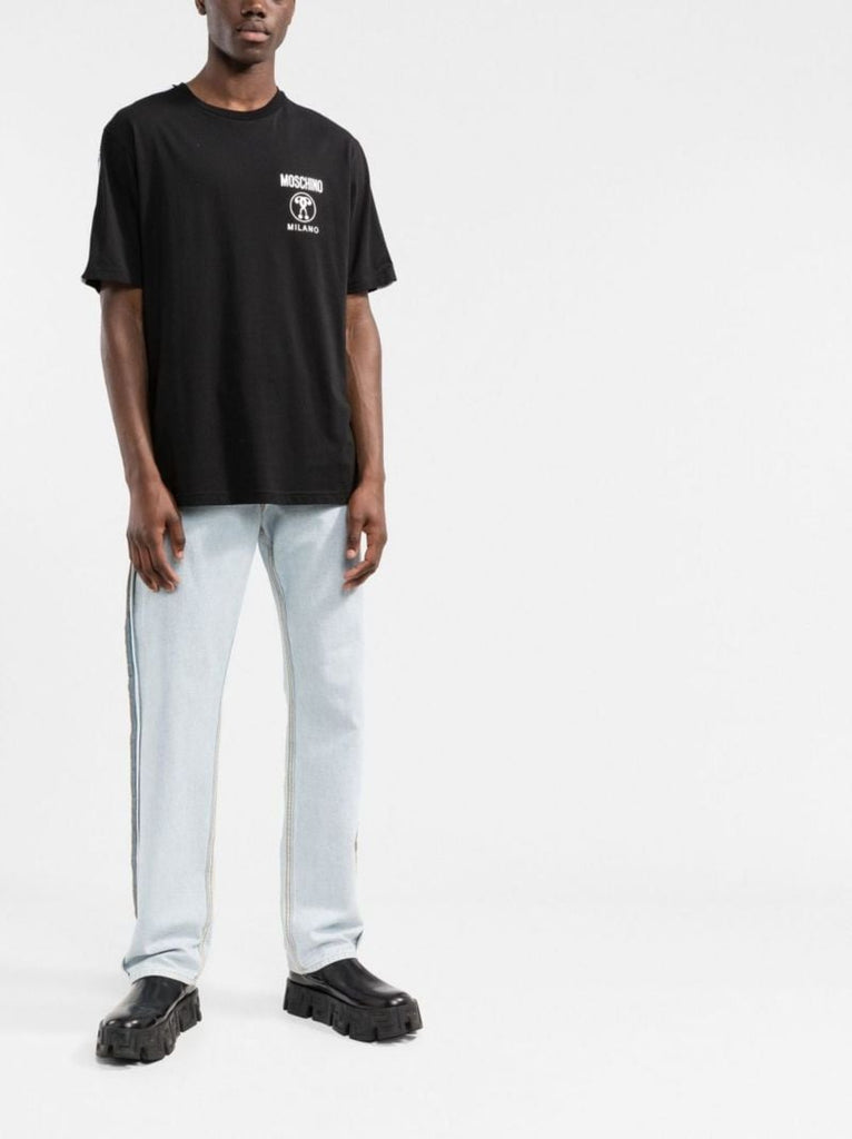 Black Logo-print Cotton T-shirt
