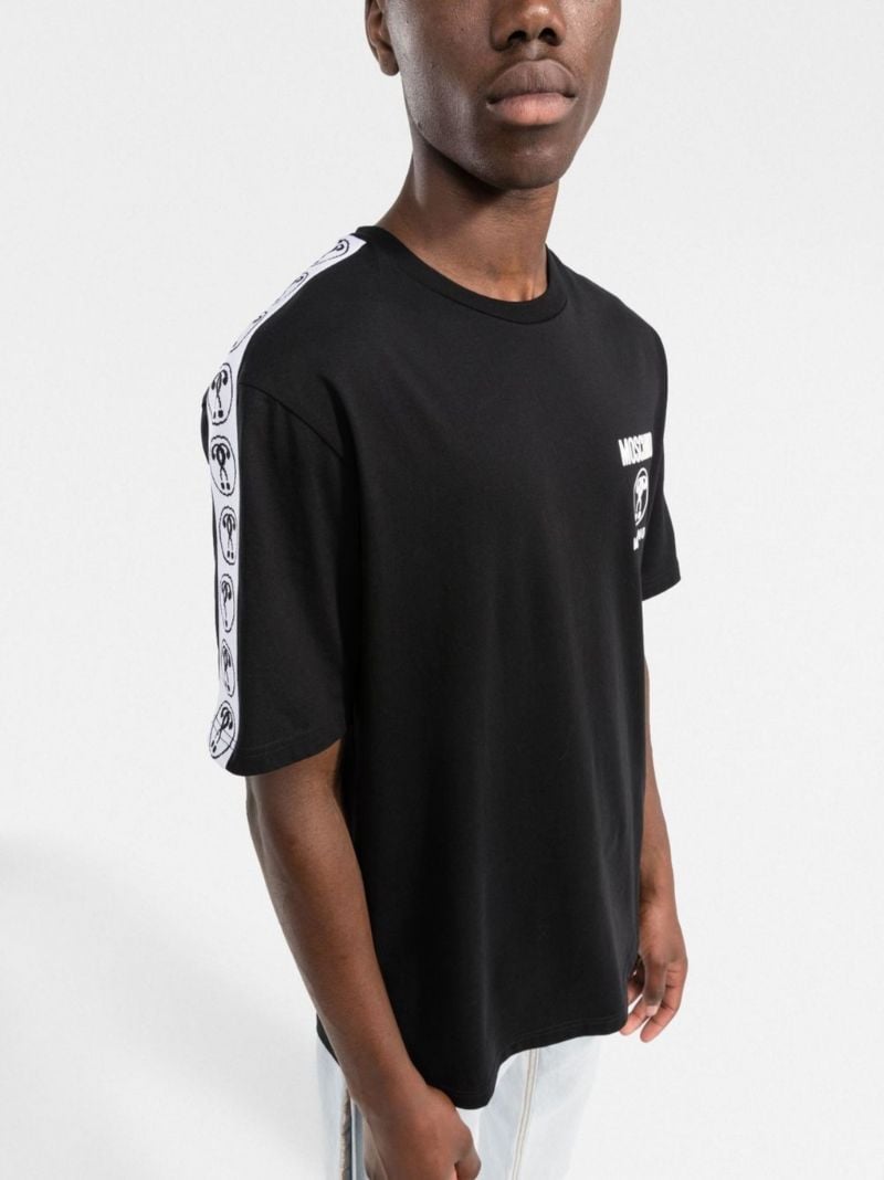 Black Logo-print Cotton T-shirt