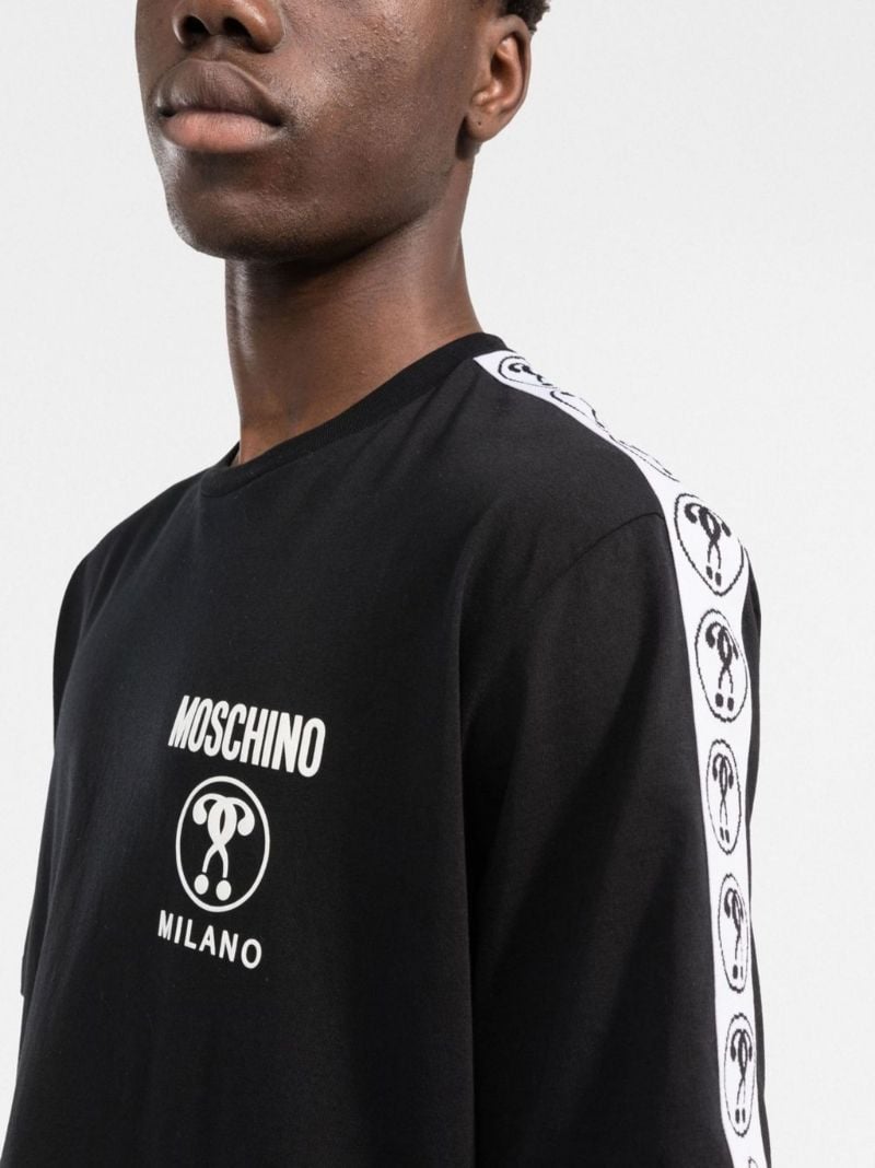 Black Logo-print Cotton T-shirt