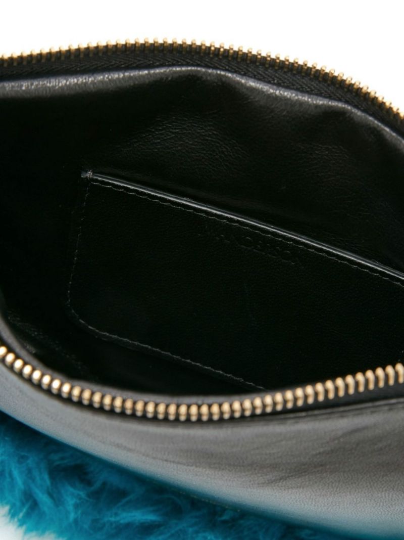 Black Bumper Moon Leather Shoulder Bag