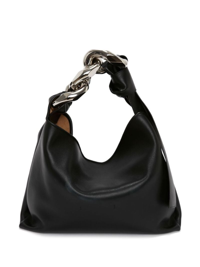 Black Small Chain Leather Shoulder Bag