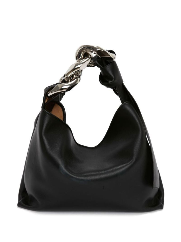 Black Small Chain Leather Shoulder Bag