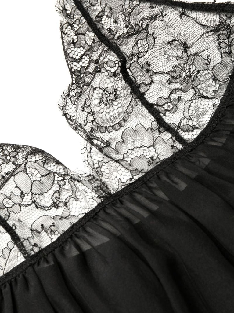 Black Cadeau Lace Nightdress
