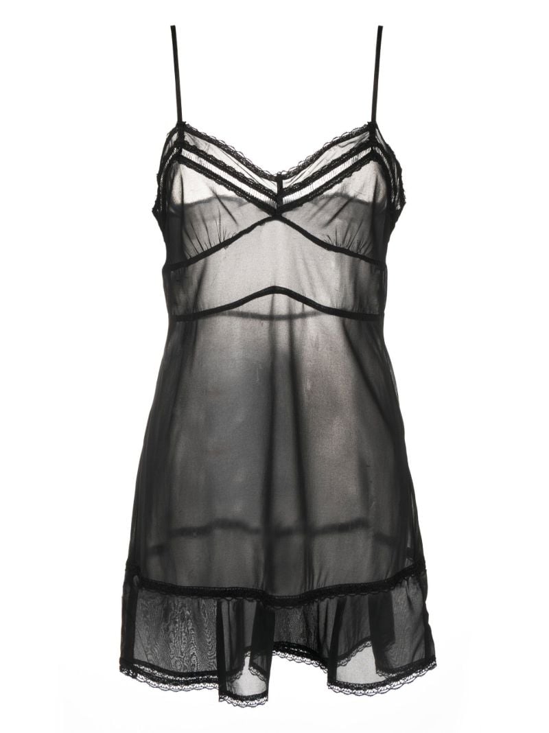 Black Maiden Silk Nightdress