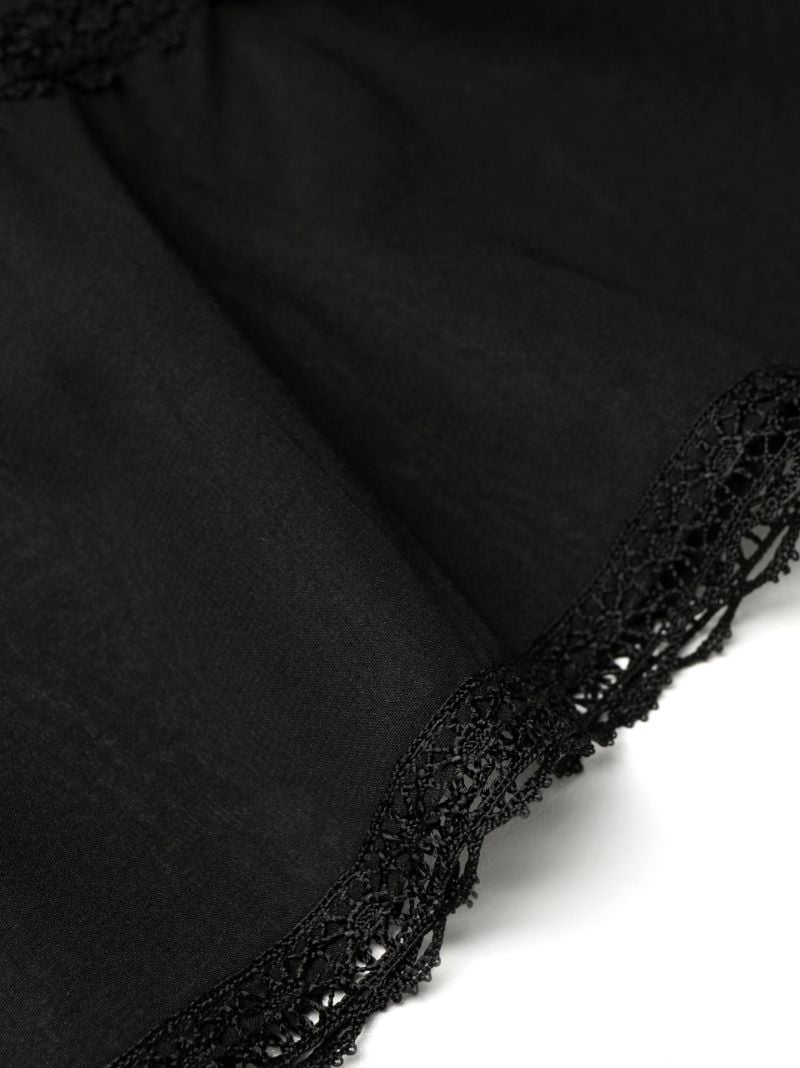 Black Maiden Silk Nightdress
