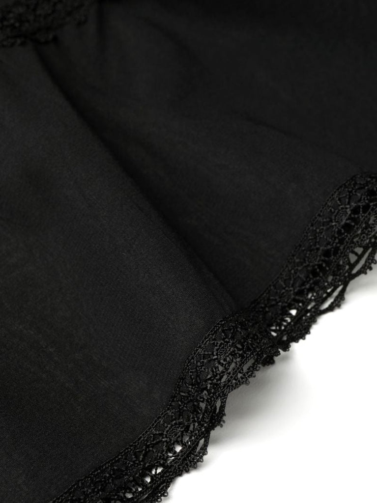 Black Maiden Silk Nightdress