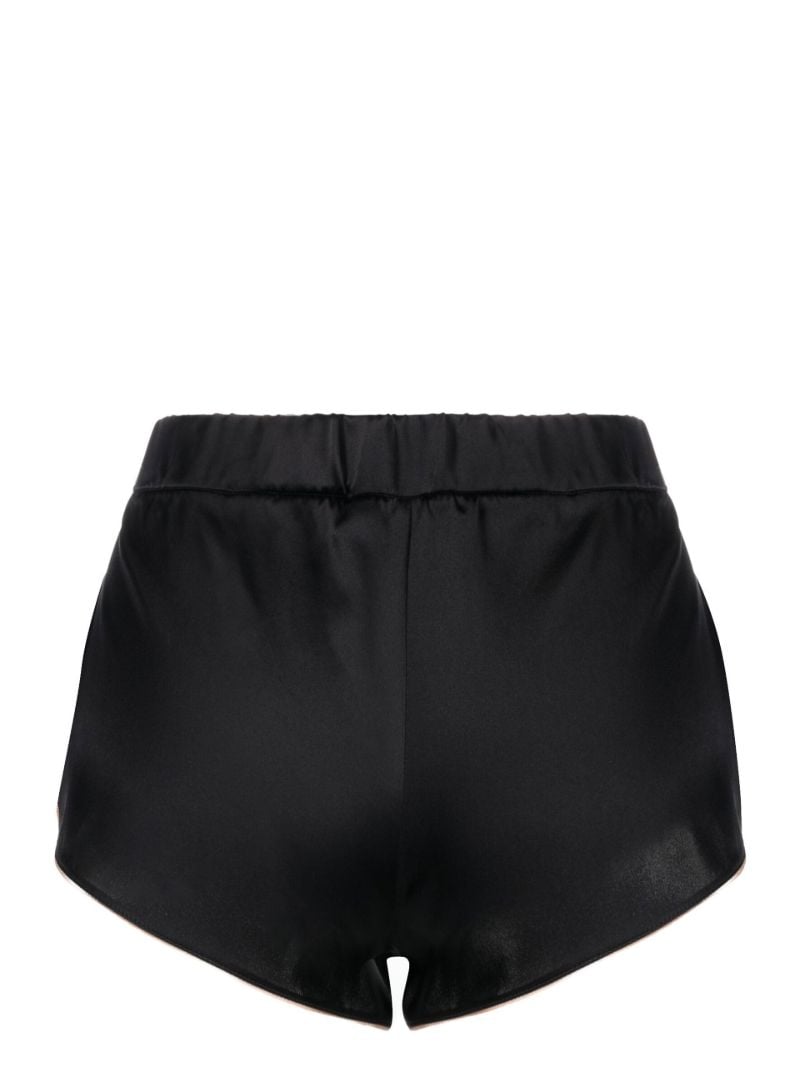 Black Silk Pyjama Shorts