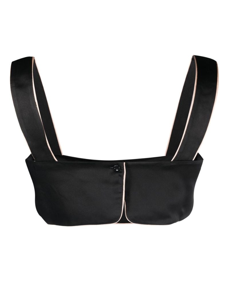 Black Silk Pyjama Top