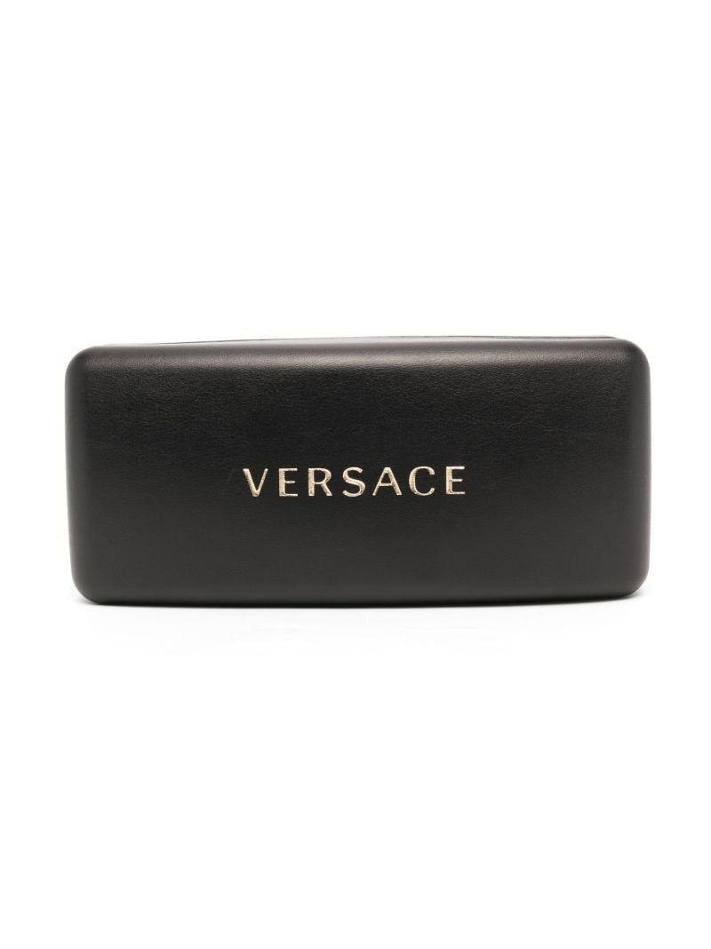 White Medusa Plaque Sunglasses